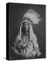 Weasel Tail Piegan Indian Native American Curtis Photograph-Lantern Press-Stretched Canvas