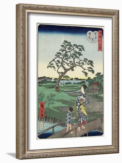 Weather Clearing at Sekiya Village, November 1861-null-Framed Giclee Print