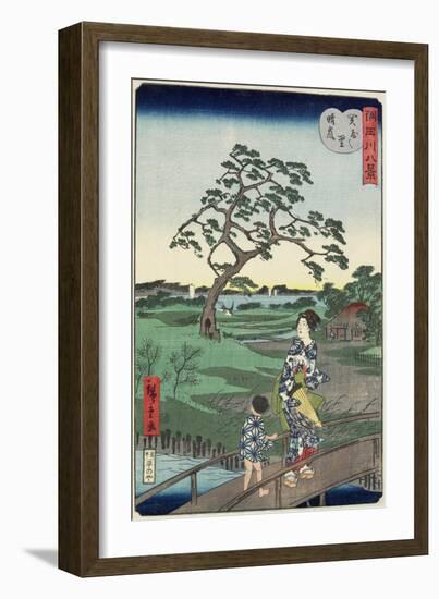 Weather Clearing at Sekiya Village, November 1861-null-Framed Giclee Print