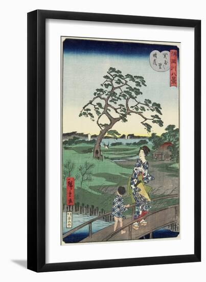 Weather Clearing at Sekiya Village, November 1861-null-Framed Giclee Print