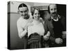 Weather Report Band Members Jaco Pastorius and Joe Zawinul with Jacki Kirkham-Pamflett at the Odeon-Denis Williams-Stretched Canvas