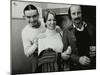 Weather Report Band Members Jaco Pastorius and Joe Zawinul with Jacki Kirkham-Pamflett at the Odeon-Denis Williams-Mounted Photographic Print