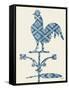 Weather Vane Rooster-Tina Carlson-Framed Stretched Canvas