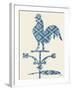 Weather Vane Rooster-Tina Carlson-Framed Art Print