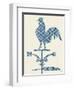 Weather Vane Rooster-Tina Carlson-Framed Art Print