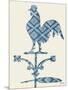 Weather Vane Rooster-Tina Carlson-Mounted Art Print