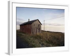 Weathered Barn on Coast, Lofoten Islands, Norway, Scandinavia, Europe-Purcell-Holmes-Framed Photographic Print