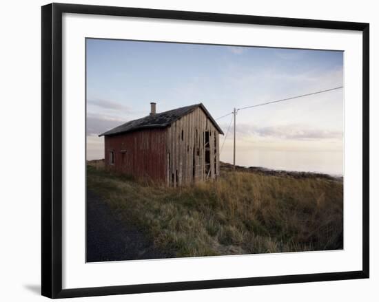 Weathered Barn on Coast, Lofoten Islands, Norway, Scandinavia, Europe-Purcell-Holmes-Framed Photographic Print