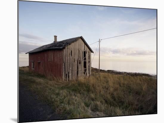 Weathered Barn on Coast, Lofoten Islands, Norway, Scandinavia, Europe-Purcell-Holmes-Mounted Photographic Print