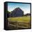 Weathered Barns Navy-David Carter Brown-Framed Stretched Canvas