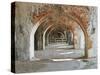 Weathered Brick Arches in a Bastion of Civil War Era Fort Pickens in the Gulf Islands National Seas-Colin D Young-Stretched Canvas