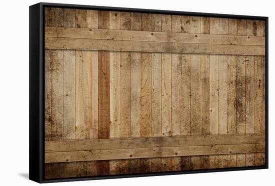 Weathered Cedar Background Panel.-Hannamariah-Framed Stretched Canvas