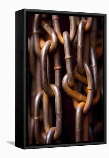 Weathered Chains-Melissa McClain-Framed Stretched Canvas