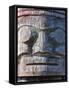 Weathered Face on Totem Pole Outside the Maritime Museum, Vancouver, British Columbia, Canada, Nort-Martin Child-Framed Stretched Canvas