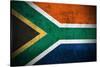 Weathered Flag Of South Africa, Fabric Textured-Gilmanshin-Stretched Canvas