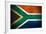 Weathered Flag Of South Africa, Fabric Textured-Gilmanshin-Framed Art Print