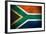 Weathered Flag Of South Africa, Fabric Textured-Gilmanshin-Framed Art Print