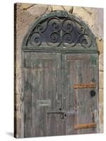 Weathered old door, Valletta, Malta-Alan Klehr-Stretched Canvas