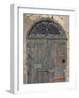 Weathered old door, Valletta, Malta-Alan Klehr-Framed Photographic Print