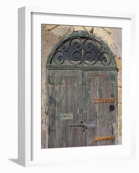 Weathered old door, Valletta, Malta-Alan Klehr-Framed Photographic Print