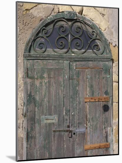 Weathered old door, Valletta, Malta-Alan Klehr-Mounted Photographic Print