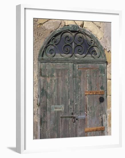 Weathered old door, Valletta, Malta-Alan Klehr-Framed Photographic Print