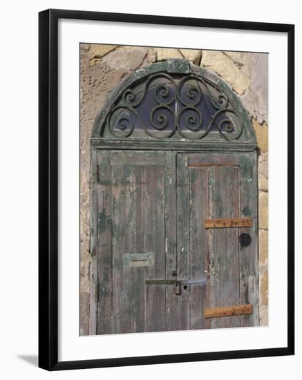 Weathered old door, Valletta, Malta-Alan Klehr-Framed Photographic Print