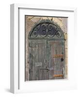 Weathered old door, Valletta, Malta-Alan Klehr-Framed Photographic Print