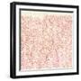 Weathered Patterns in Red I-null-Framed Art Print