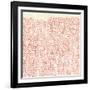 Weathered Patterns in Red I-null-Framed Art Print