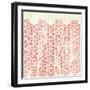 Weathered Patterns in Red IX-null-Framed Art Print