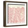 Weathered Patterns in Red IX-null-Framed Art Print