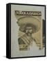 Weathered Street Poster Depicting Pancho Villa, Oaxaca, Mexico-Judith Haden-Framed Stretched Canvas