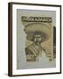 Weathered Street Poster Depicting Pancho Villa, Oaxaca, Mexico-Judith Haden-Framed Photographic Print