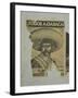 Weathered Street Poster Depicting Pancho Villa, Oaxaca, Mexico-Judith Haden-Framed Photographic Print