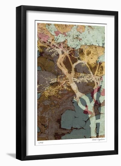 Weathered Trees in Blue 1-Mj Lew-Framed Giclee Print