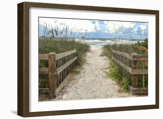 Weathered Walk-Mary Lou Johnson-Framed Art Print