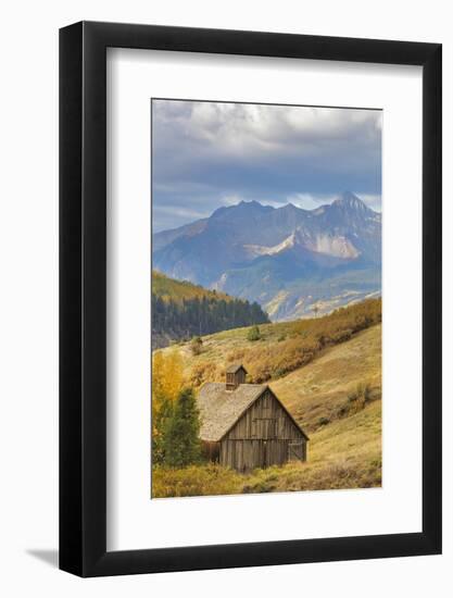 Weathered Wooden Barn Near Telluride in the Uncompahgre National Forest, Colorado, Usa-Chuck Haney-Framed Photographic Print