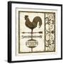 Weathervane Wisdom I-Daphné B-Framed Art Print