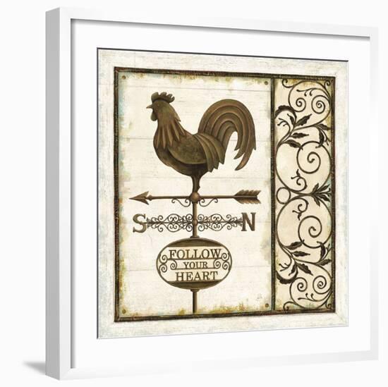 Weathervane Wisdom I-Daphné B-Framed Art Print