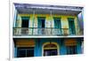 Weatherworn Balcony in Ponce, Puerto Rico-George Oze-Framed Photographic Print