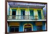 Weatherworn Balcony in Ponce, Puerto Rico-George Oze-Framed Photographic Print