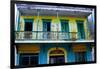 Weatherworn Balcony in Ponce, Puerto Rico-George Oze-Framed Photographic Print