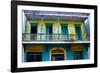 Weatherworn Balcony in Ponce, Puerto Rico-George Oze-Framed Photographic Print