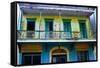 Weatherworn Balcony in Ponce, Puerto Rico-George Oze-Framed Stretched Canvas