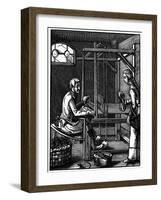 Weaver, 16th Century-Jost Amman-Framed Giclee Print