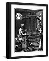 Weaver, 16th Century-Jost Amman-Framed Giclee Print