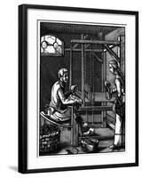 Weaver, 16th Century-Jost Amman-Framed Giclee Print