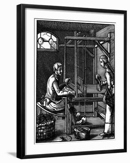 Weaver, 16th Century-Jost Amman-Framed Giclee Print