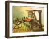 Weaver Facing Left, with Spinning Wheel, 1884-Vincent van Gogh-Framed Giclee Print